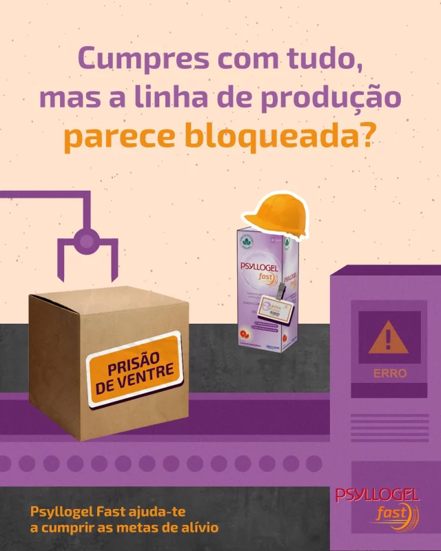 Com Psyllogel Fast, podes tornar o teu intestino no trabalhador que ele nasceu para ser.* 😌

Descobre este suplemento alimentar para acelerares o trânsito intestinal em farmácias e parafarmácias.

*Devido à presença de Psyllium, que contribui para a regularidade do trânsito intestinal e para o volume e a consistência normais das fezes, e de Lactitol, que contribui para o funcionamento normal do intestino através do aumento da frequência das evacuações (o efeito benéfico é obtido com o consumo de 10 g de Lactitol (1 stick).

Os suplementos alimentares não devem ser utilizados como substitutos de um regime alimentar equilibrado e de um modo de vida saudável.
Mantenha fora da vista e do alcance das crianças. Não exceder a toma diária recomendada. Tome pelo menos duas horas antes ou duas horas após a toma de medicamentos