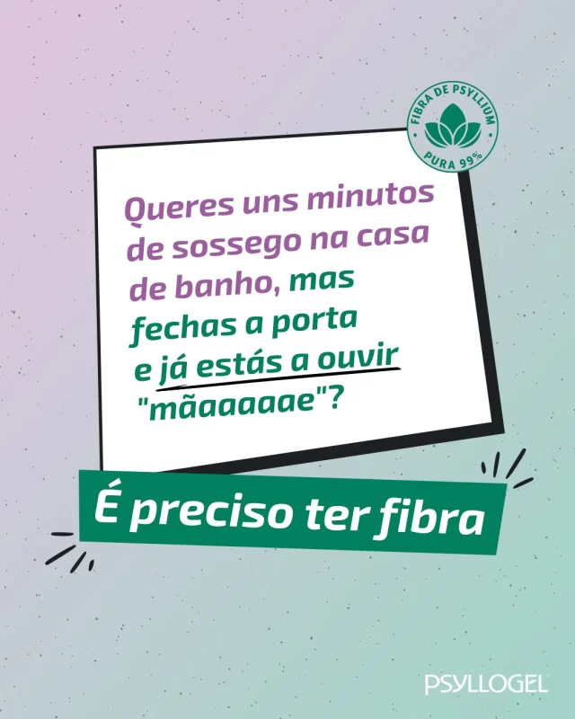 É caso para dizer: as mães precisam de muuuita fibra para manterem o trânsito intestinal regular no meio do caos todo. 💪 Feliz Dia da Mãe!

Os suplementos alimentares não devem ser utilizados como substitutos de um regime alimentar equilibrado e de um modo de vida saudável.
Mantenha fora da vista e do alcance das crianças. Não exceder a toma diária recomendada. Tome pelo menos duas horas antes ou duas horas após a toma de medicamentos