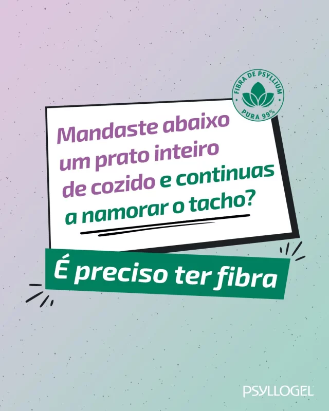 Sabias que o ingrediente-chave de Psyllogel, a fibra de Psyllium, contribui para reduzir os picos de fome? 🍊🌱

Com tantas receitas portuguesas deliciosas que fazem parte da nossa mesa, lembra-te que o bem-estar intestinal depende também de uma alimentação equilibrada e consciente. 😉🥘