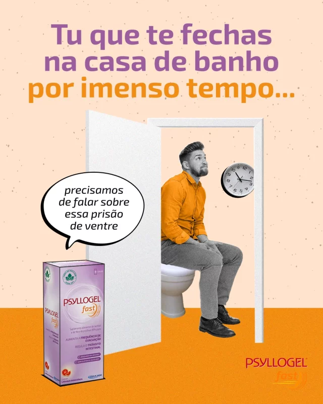 Sabias que não é uma inevitabilidade gastares anos de vida na casa de banho? Há aliados para acelerares o trânsito intestinal que te podem ajudar a recuperares o controlo do teu tempo, e nós somos suspeitos 🤭

Descobre Psyllogel Fast em farmácias e parafarmácias!

.
.
.
.
Psyllogel® fast é um suplemento alimentar. Os suplementos alimentares não devem ser utilizados como substitutos de um regime alimentar equilibrado e de um modo de vida saudável. Mantenha fora da vista e do alcance das crianças. Não exceder a toma diária recomendada. Tome pelo menos duas horas antes ou duas horas após a toma de medicamentos.

*Devido à presença de Psyllium, que contribui para a regularidade do trânsito intestinal e para o volume e a consistência normais das fezes, e de Lactitol, que contribui para o funcionamento normal do intestino através do aumento da frequência das evacuações (o efeito benéfico é obtido com o consumo de 10 g de Lactitol (1 stick).