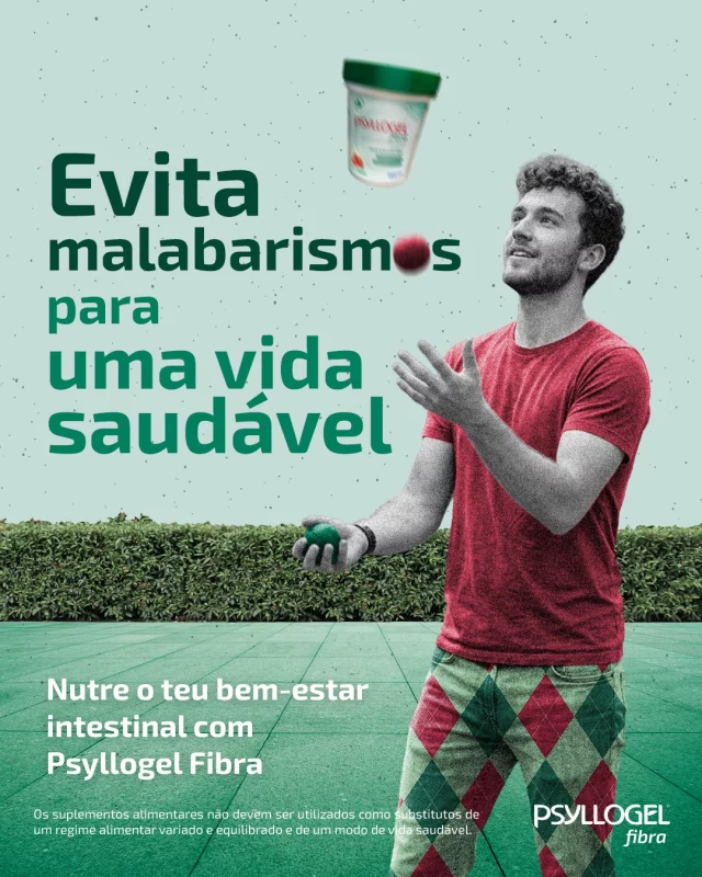 A saúde gastrointestinal não tem truques na manga: um estilo de vida equilibrado pode ser tão divertido quanto o circo. 🤪

Descobre os benefícios da fibra de Psyllium e como Psyllogel Fibra pode deixar a flora intestinal com um grande sorriso todos os dias. 😁👏

.
.
.
Psyllogel® fibra é um suplemento alimentar. Os suplementos alimentares não devem ser utilizados como substitutos de um regime alimentar equilibrado e de um modo de vida saudável. Mantenha fora da vista e do alcance das crianças. Não exceder a toma diária recomendada. Tome pelo menos duas horas antes ou duas horas após a toma de medicamentos.