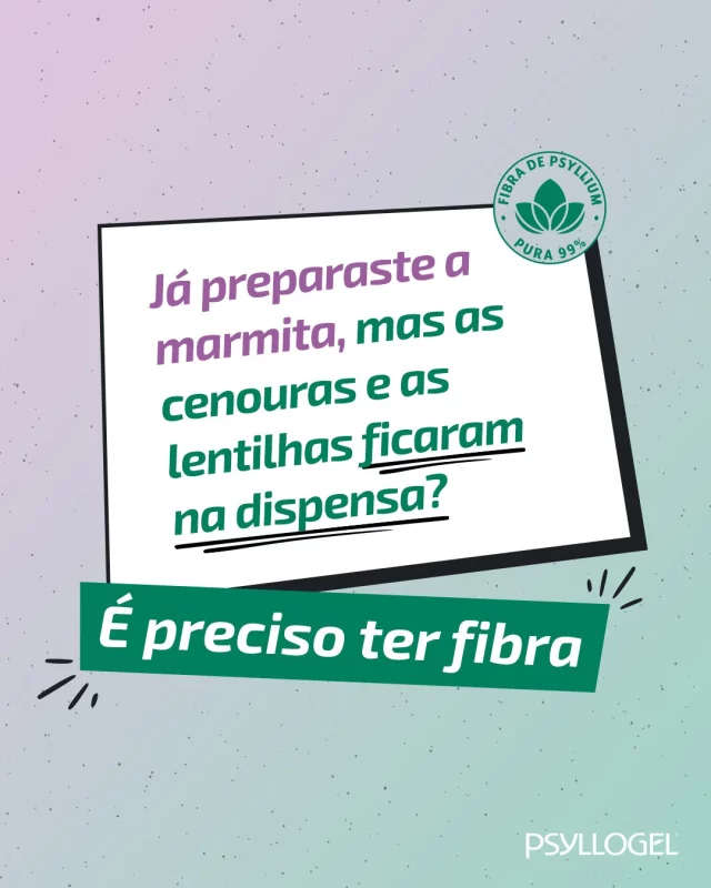 Com uma boa fonte de fibra, ficas com uma refeição mais completa, saudável e o teu intestino agradece. 😋