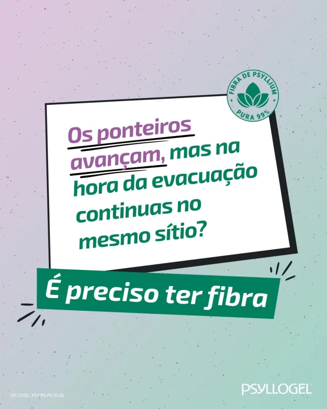 Demora o tempo que precisares na casa de banho, mas não deixes a prisão de ventre vencer. 💪

Psyllogel ajuda-te a regular o trânsito intestinal, para que consigas dar mais tempo e bem-estar aos teus dias. 💚